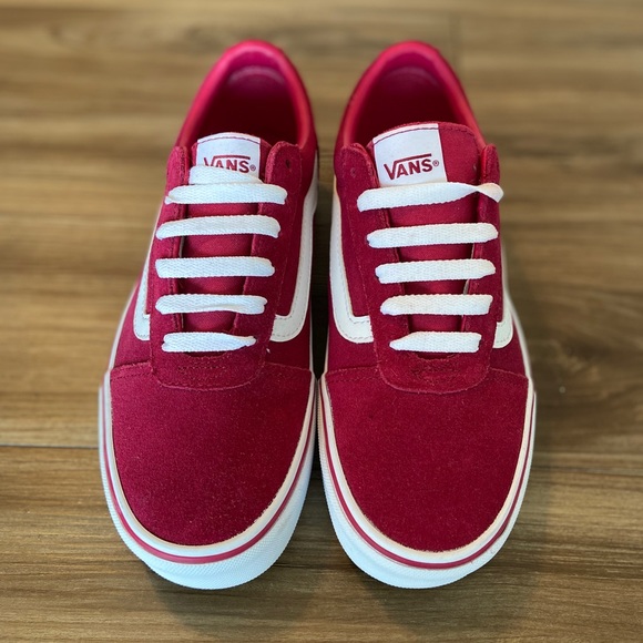 Red Suede Vans - Picture 1 of 2